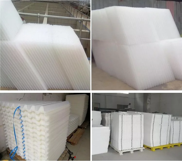 Food Grade 60 Angle Inclined PP Lamella Filter Plates 1000*1200mm Honeycomb Packing Media Tube Settler