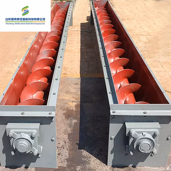 Carbon Steel Screw Auger Spiral Conveyer Wheat Maize Sorghum Grain Screw Conveyors