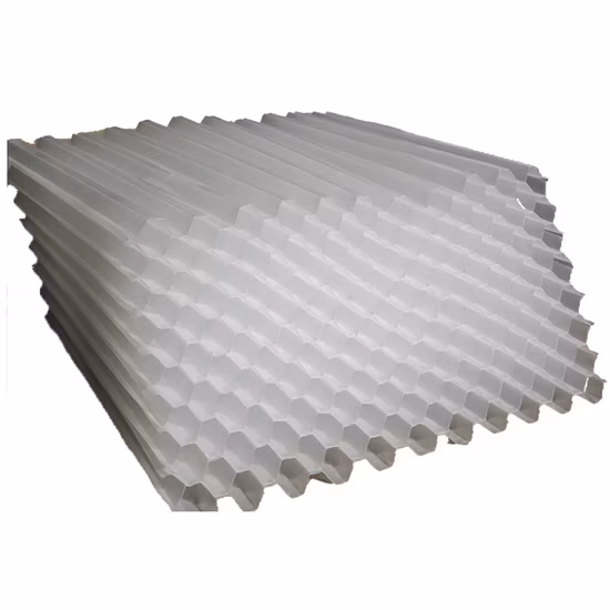 1000*1000mm PVC PP Material Hexagonal Inclined Clarifier Lamella Sheet Tube Settler Lamella Clarifiers for Water Treatment