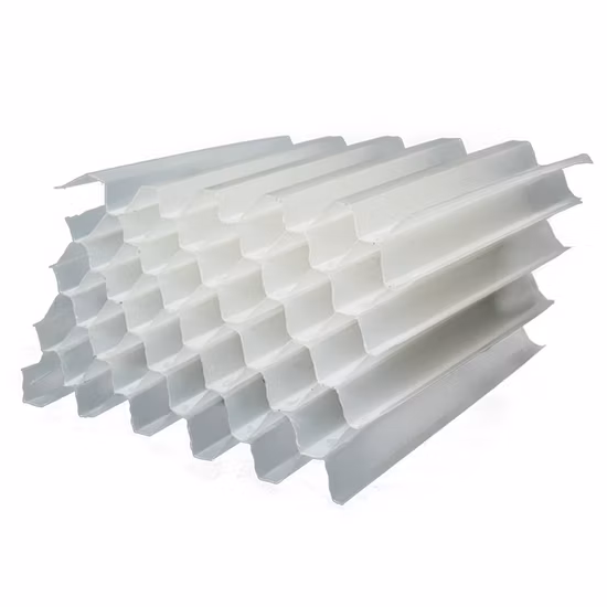 Food Grade 60 Angle Inclined PP Lamella Filter Plates 1000*1200mm Honeycomb Packing Media Tube Settler