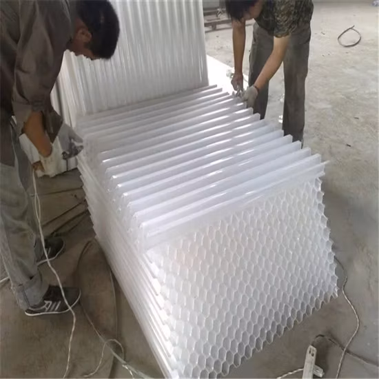 80mm Hexagonal Honeycomb Lamella Clarifiers Sheet Tube Settler / PP Inclined 1m*1m Tube Settler
