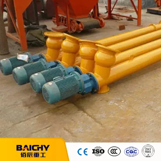 Industrial Cement Carbon Steel Spiral Conveyor U Trough Auger Screw Conveyors for Ash Coal Soil Powder and Gravels